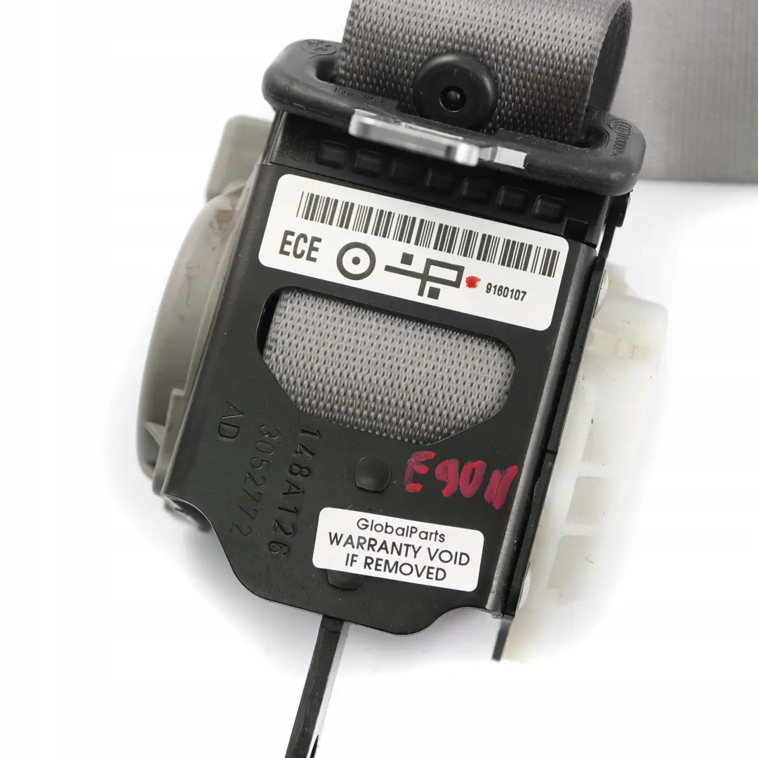 BMW 3 er E90 LCI Limousine Sicherheitsgurt Hinten Center Mitte Grau - SKU 9160111 - Teilenummer 9160111
