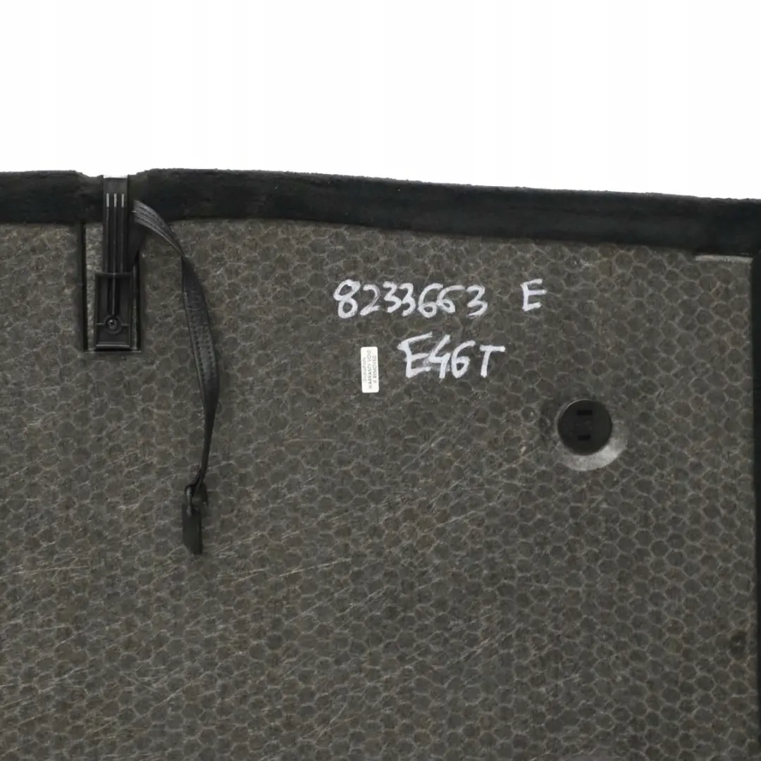 Boot Trunk Luggage Compartment Floor Panel Mat to BMW 3 E46 Touring with Part number 8233663 BMW 3 E46 Touring Boot Trunk Luggage Compartment Floor Panel Mat - SKU 8233663 - Part number 8233663