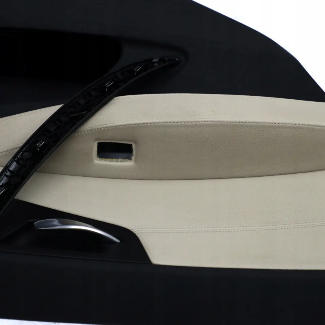 BMW E83 LCI Rear Left Door Card Lining Trim Leather Nevada Oyster - SKU 3453429 - Número de pieza 3453429