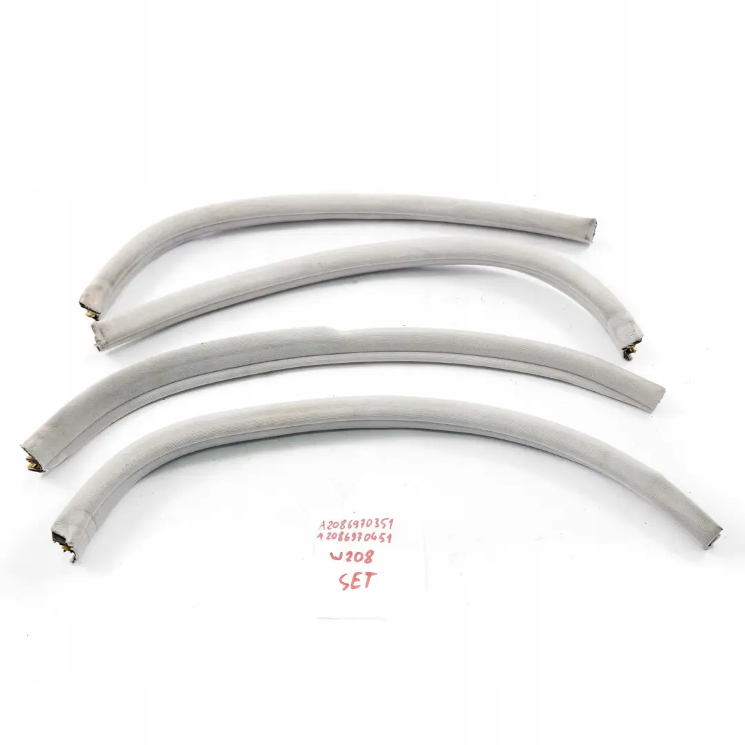  Mercedes-Benz CLK W208 Vorne Links Rechts Tür Dichtung Kantenschutz Set Grau - SKU A2086970351 - Teilenummer A2086970351