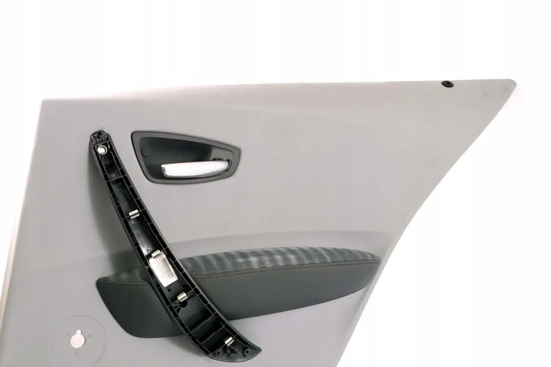 Door Card Trim Panel Rear Right O/S Alaskagrau Grey to BMW 1 Series E87 with Part number 7133354 BMW 1 Series E87 Door Card Trim Panel Rear Right O/S Alaskagrau Grey - SKU 7133354-2 - Part number 7133354