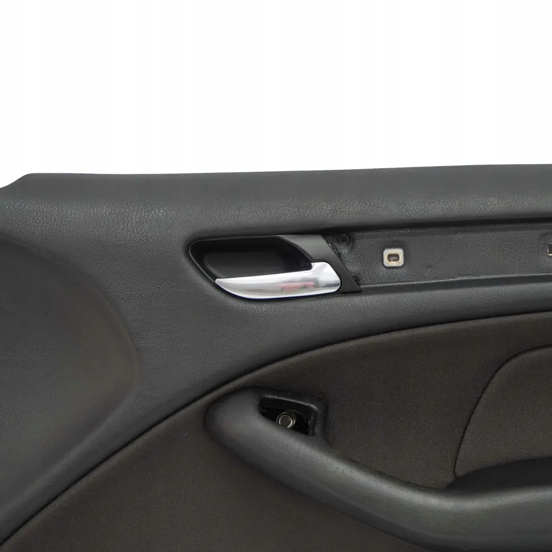 Front Right O/S Trim Panel Door Card Cloth Anthracite to BMW 3 E46 Saloon Touring with Part number 7043052 BMW 3 E46 Saloon Touring Front Right O/S Trim Panel Door Card Cloth Anthracite - SKU 7043052 - Part number 7043052