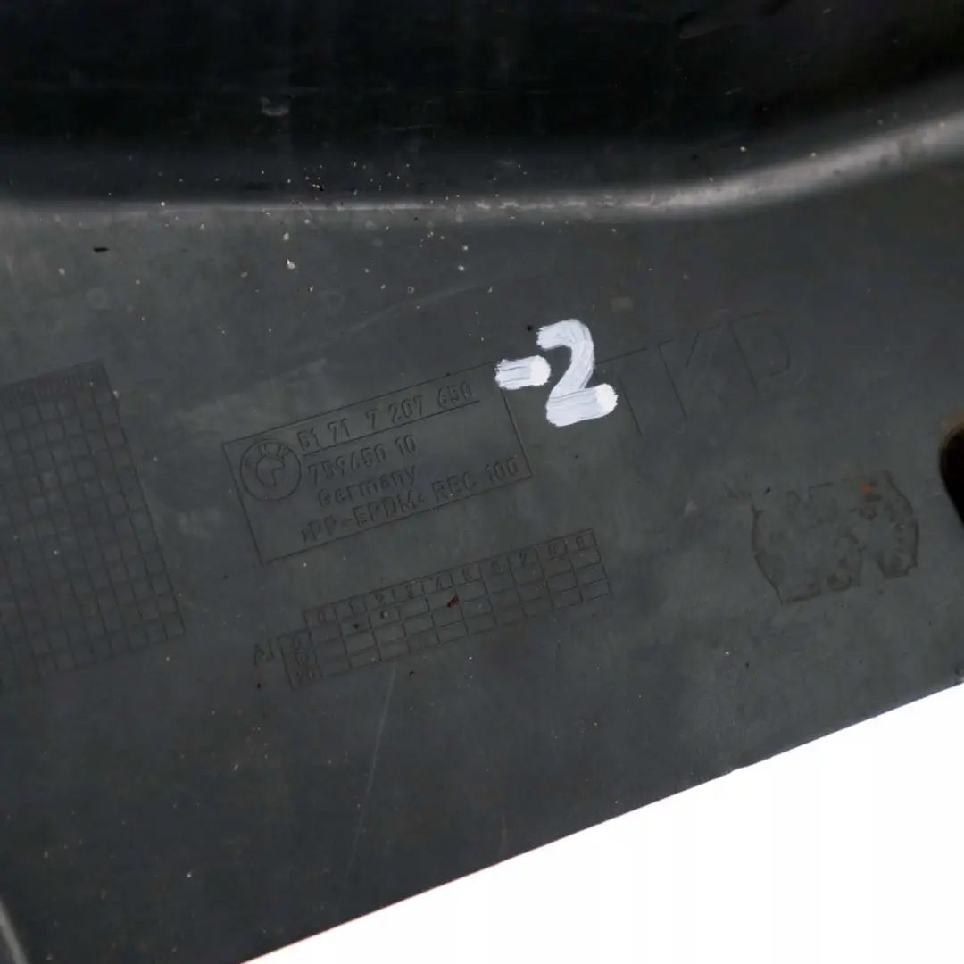 BMW 1 E82 2 Front Right Wheel O/S Arch Housing Rear Section Trim Splash Guard - SKU 7207650-2 - Part number 7207650