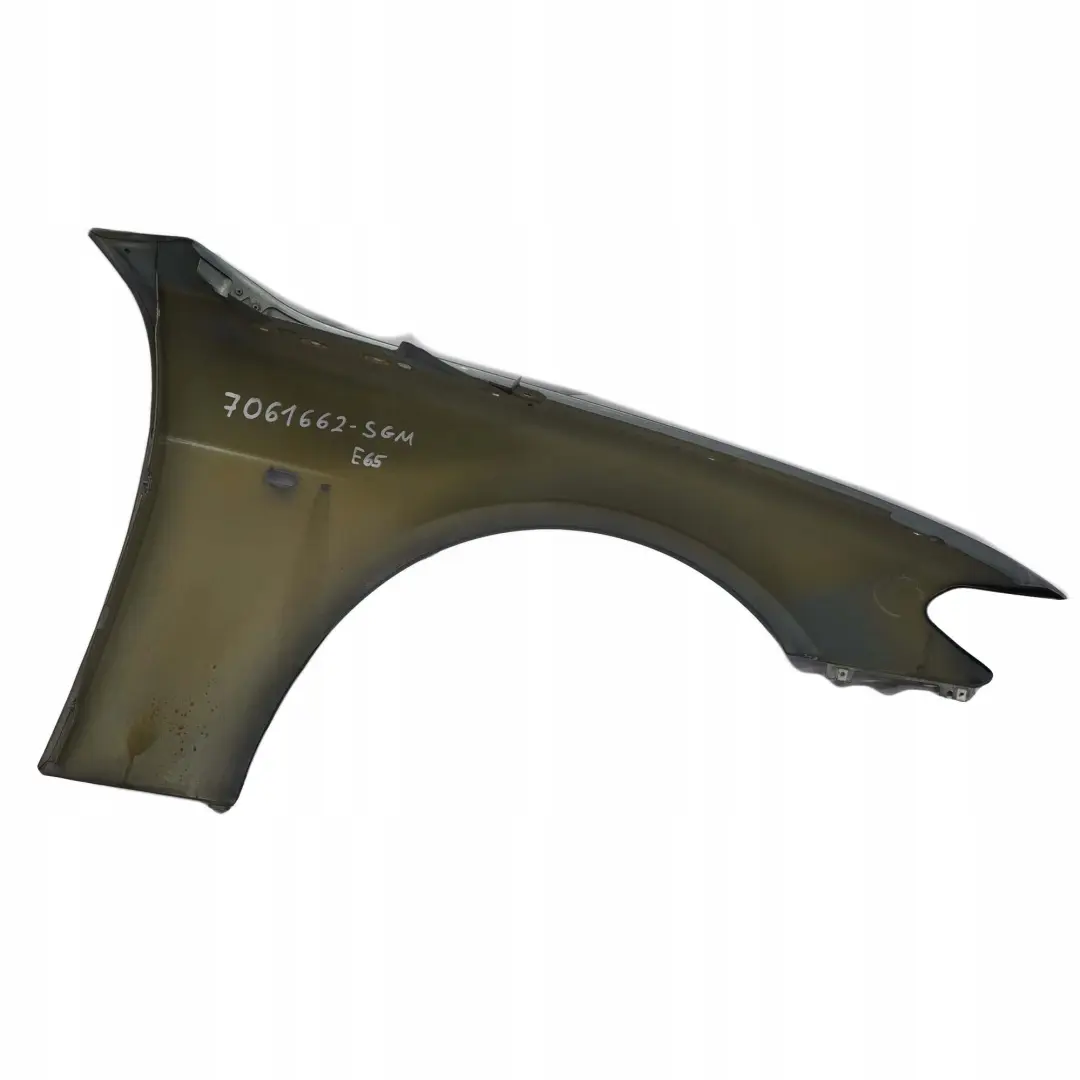 Błotnik lewy przód Schiefergruen do BMW E65 E66 E67 o numerze 7061661 BMW E65 E66 E67 Błotnik lewy przód Schiefergruen - SKU 7061661-SGM - Numer Części 7061661