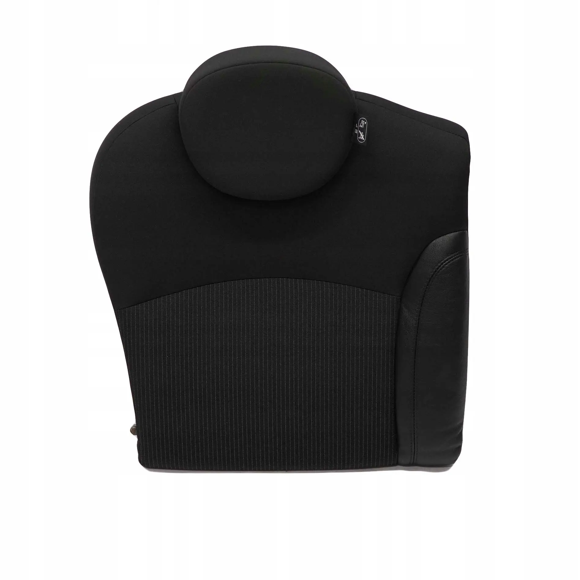 Mini Cooper One R56 LCI Rear Right O/S Seat Backrest Cloth / Leather Black