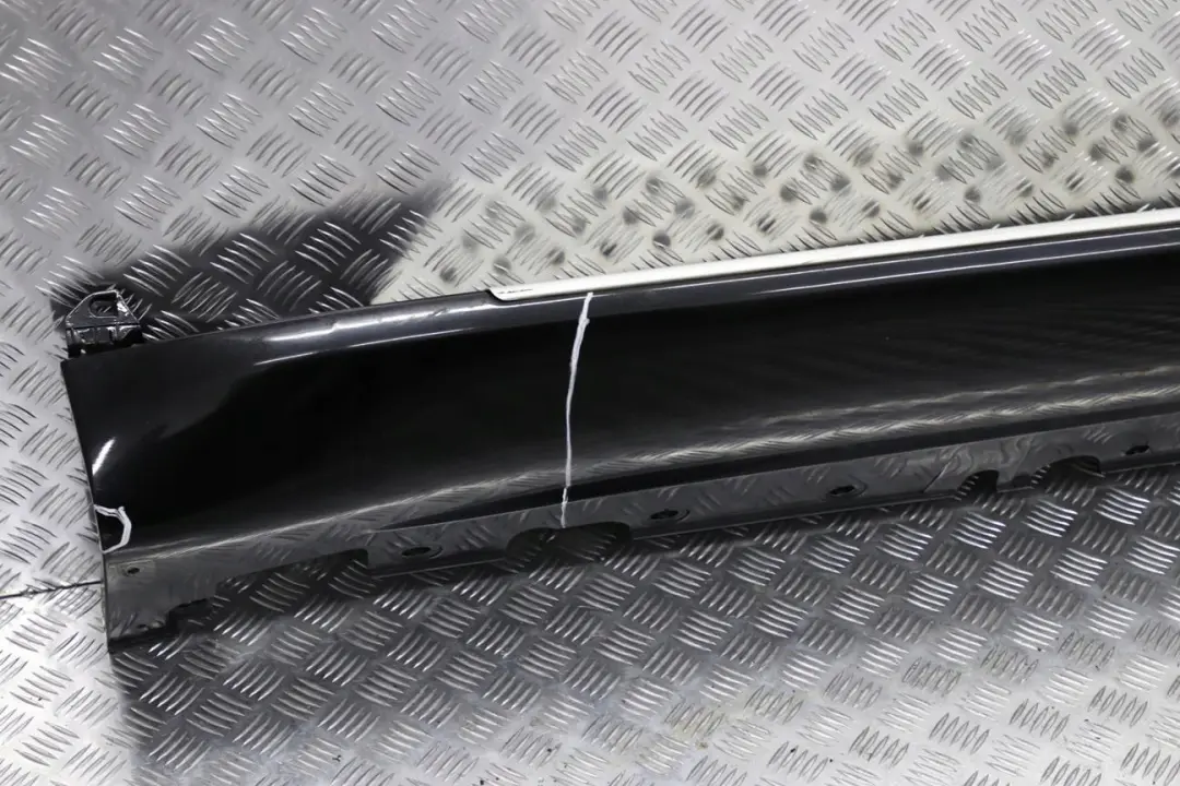 BMW X5 E70 Schwellerleiste Schweller Trittbrett Rechts Black Sapphire - 475 - SKU 7163556-BS - Teilenummer 7163556