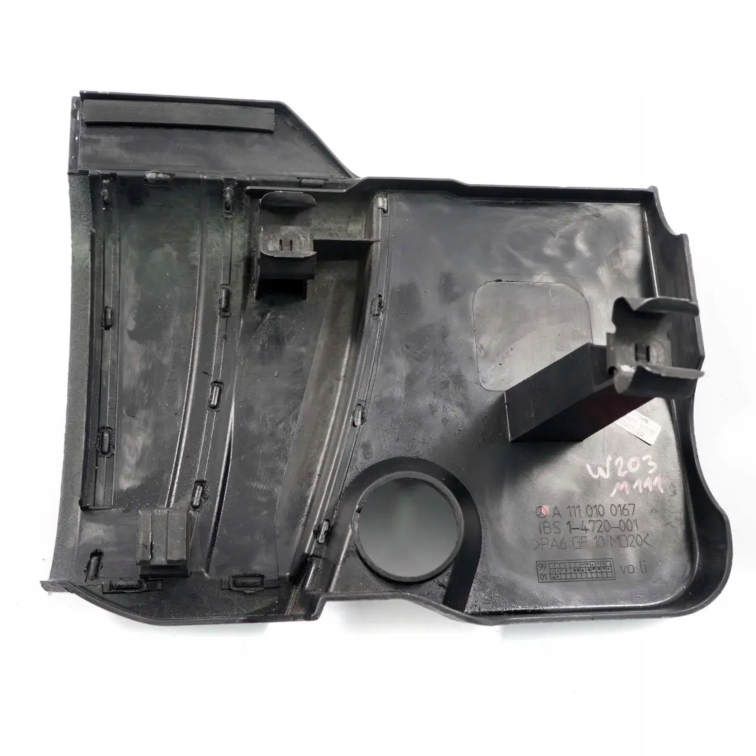 Mercedes-Benz C W203 M111 C 180 Petrol Engine Right O/S Cover Trim A1110100167 to with Part number A1110100967 Mercedes-Benz C W203 M111 C 180 Petrol Engine Right O/S Cover Trim A1110100167 - SKU A1110100967 - Part number A1110100967