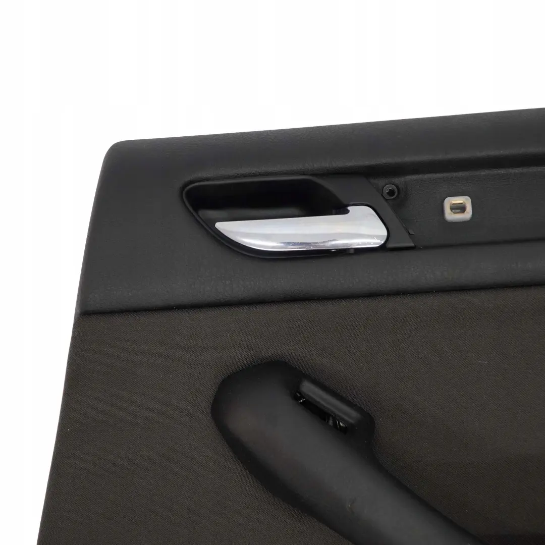 Right O/S Trim Panel Door Card Cloth Anthracite to BMW 3 E46 Saloon Touring Rear with Part number 7043010 BMW 3 E46 Saloon Touring Rear Right O/S Trim Panel Door Card Cloth Anthracite - SKU 7043010 - Part number 7043010