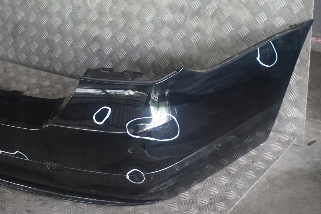 BMW 3 Series E90 LCi Lift Rear Bumper Trim Panel Schwarz 2 Black - 668 - SKU 0036874-SCH - Part number 0036875