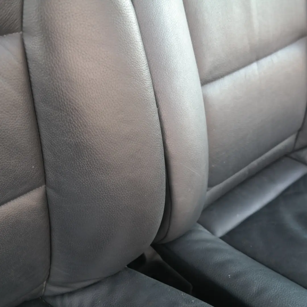 BMW 5 SERIES E60 E61 Black Leather Interior Front Seats Driver Passenger Side - SKU E60 E61 Black Leather Front Seats - Part number E60 E61 Black Leather Front Seats
