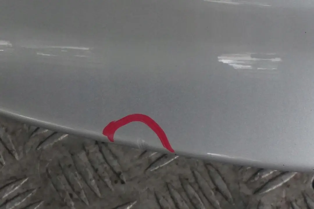 Bumper Trim Panel Polar Silver Metallic - 761U to Mercedes A-Class W168 Rear with Part number A1688852625 Mercedes A-Class W168 Rear Bumper Trim Panel Polar Silver Metallic - 761U - SKU A1688852625-PS - Part number A1688852625