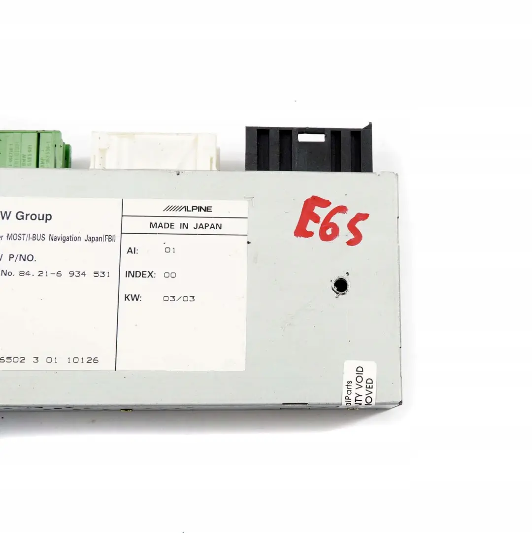 Adaptateur Telephone GPS Plus Module pour BMW 7 E65 E66 E67 à propos du numéro de pièce 6938360 BMW 7 E65 E66 E67 Adaptateur Telephone GPS Plus Module - SKU 6938360 - Numéro de pièce 6938360