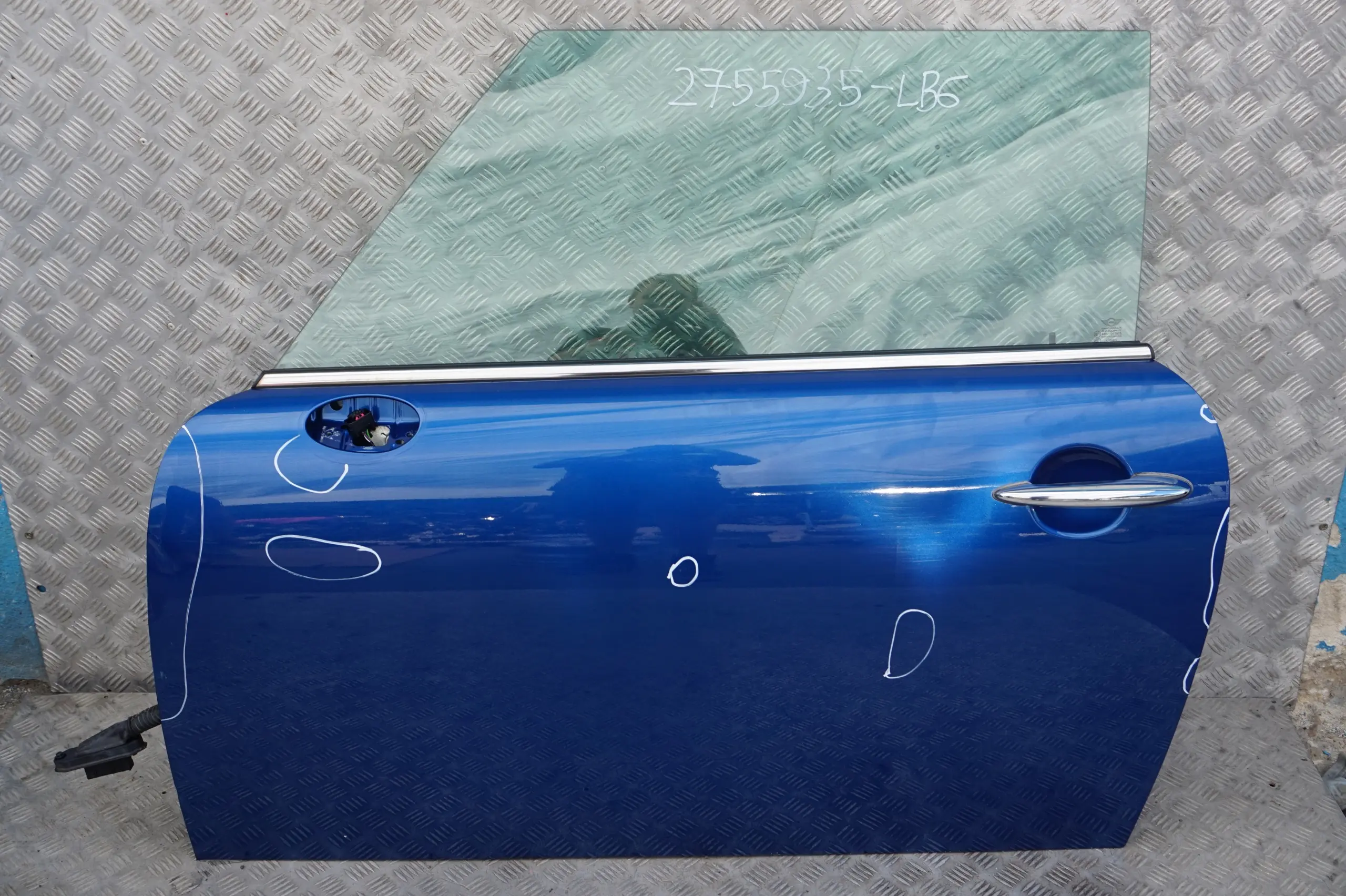 BMW MINI 5 Cooper R55 R56 R57 R58 Door front left N/S Lightning Blue Metallic