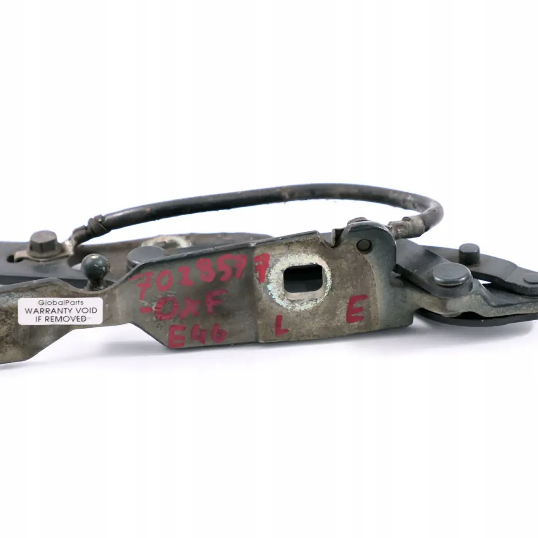 BMW E46 Charniere Rabat a Gauche Vert Oxford Vert Metallique - 430 - SKU 7028577-OXF - Numéro de pièce 7028577