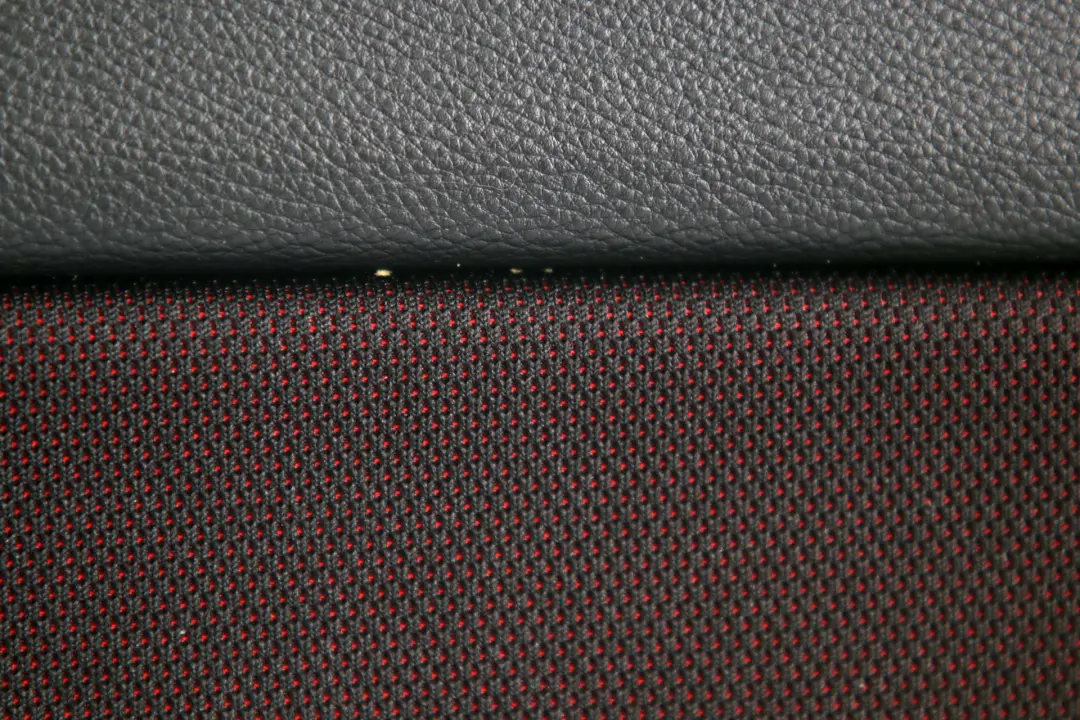 Right O/S Lateral Trim Panel Cloth Network Cranberry Red to BMW 1 E81 Rear with Part number 9121324 BMW 1 E81 Rear Right O/S Lateral Trim Panel Cloth Network Cranberry Red - SKU 9121324 - Part number 9121324