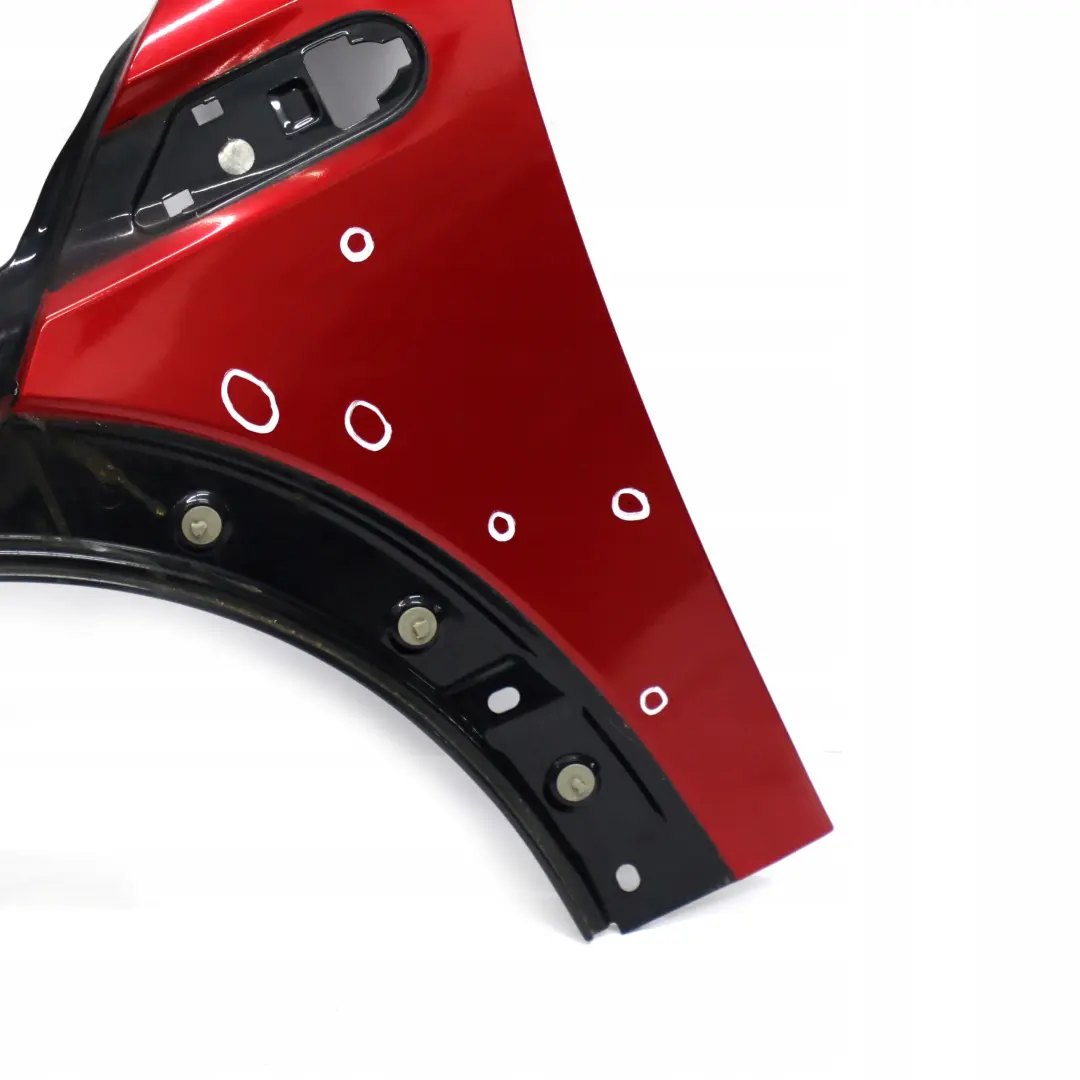 Side Panel Front Left Wing N/S Red Painted to Mini Cooper R55 R56 R57 with Part number 2754725 Mini Cooper R55 R56 R57 Side Panel Front Left Wing N/S Red Painted - SKU 2754725-RED - Part number 2754725
