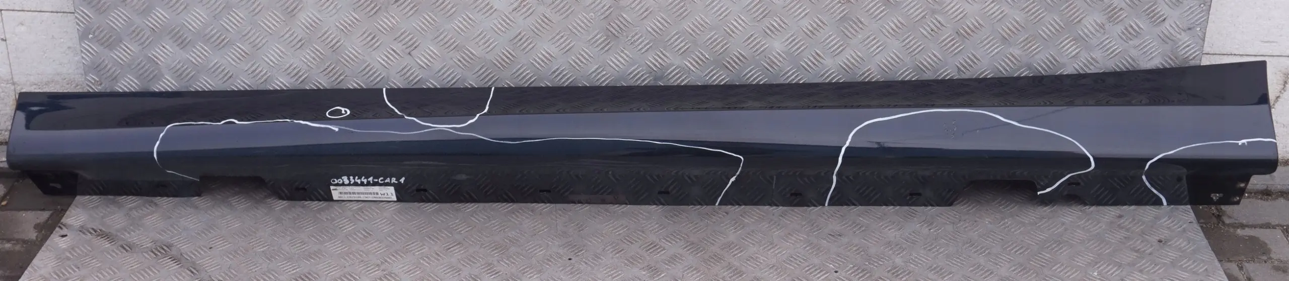 BMW 3 E90 E91 M Sport Bas de Couverture Seuil a Gauche Noir Carbone - 416