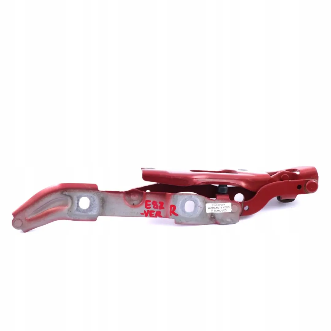 Boot Trunk Lid Tailgate Right Hinge O/S Vermilionrot Red to BMW 1 E82 E88 with Part number 7166752 BMW 1 E82 E88 Boot Trunk Lid Tailgate Right Hinge O/S Vermilionrot Red - SKU 7166752-VER - Part number 7166752