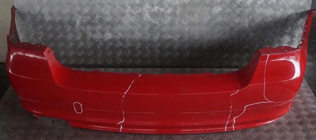 BMW 3 Series E90 LCi Lift Rear Bumper Trim Panel Karmesinrot Crimson Red A61 - SKU 0036874-KAR - Part number 0036874