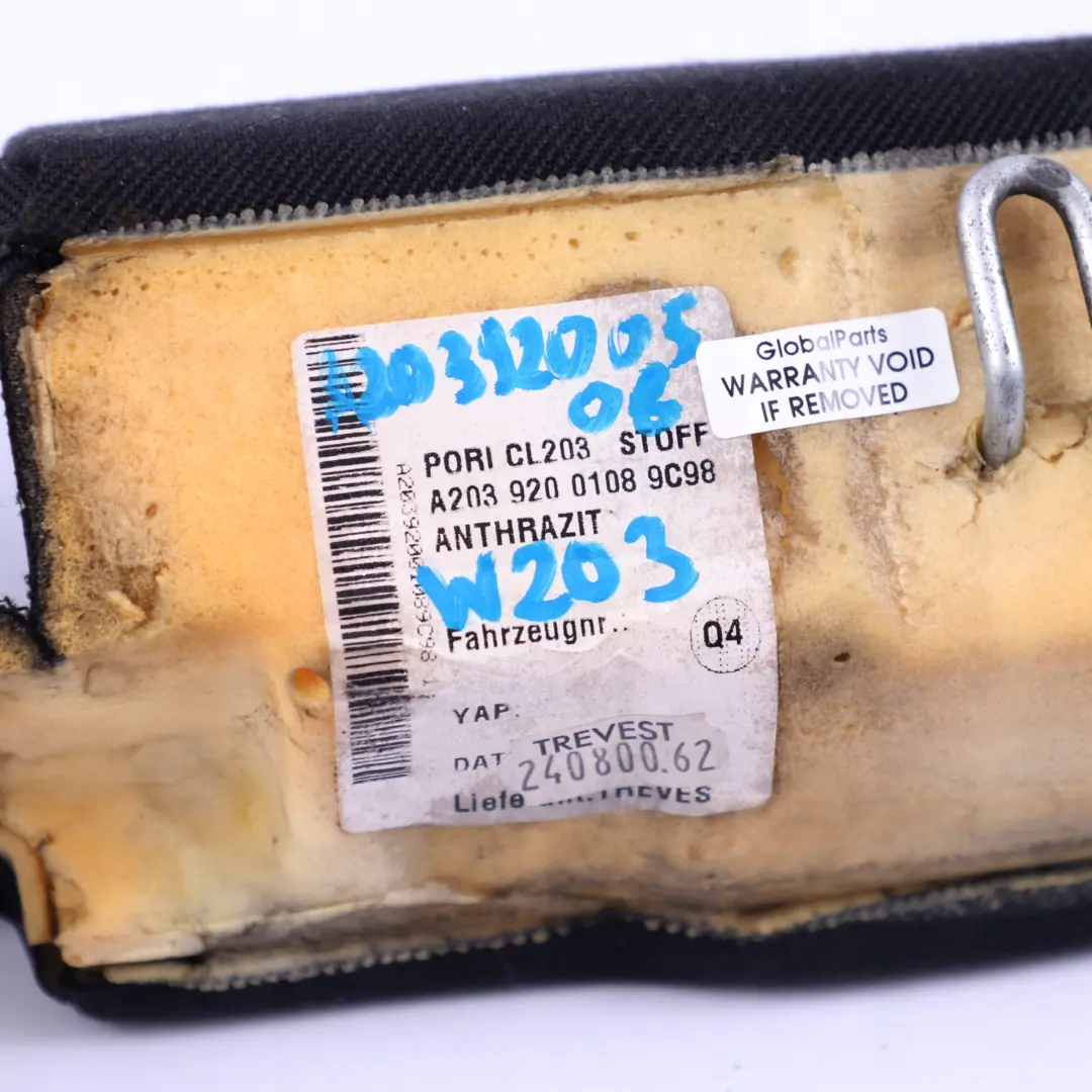 Mercedes-Benz C-Klasse CL203 W203 Rücksitz Bezug Links Stoff Anthrazit für mit Teilenummer A2039200108 Mercedes-Benz C-Klasse CL203 W203 Rücksitz Bezug Links Stoff Anthrazit - SKU A2039200108 - Teilenummer A2039200108