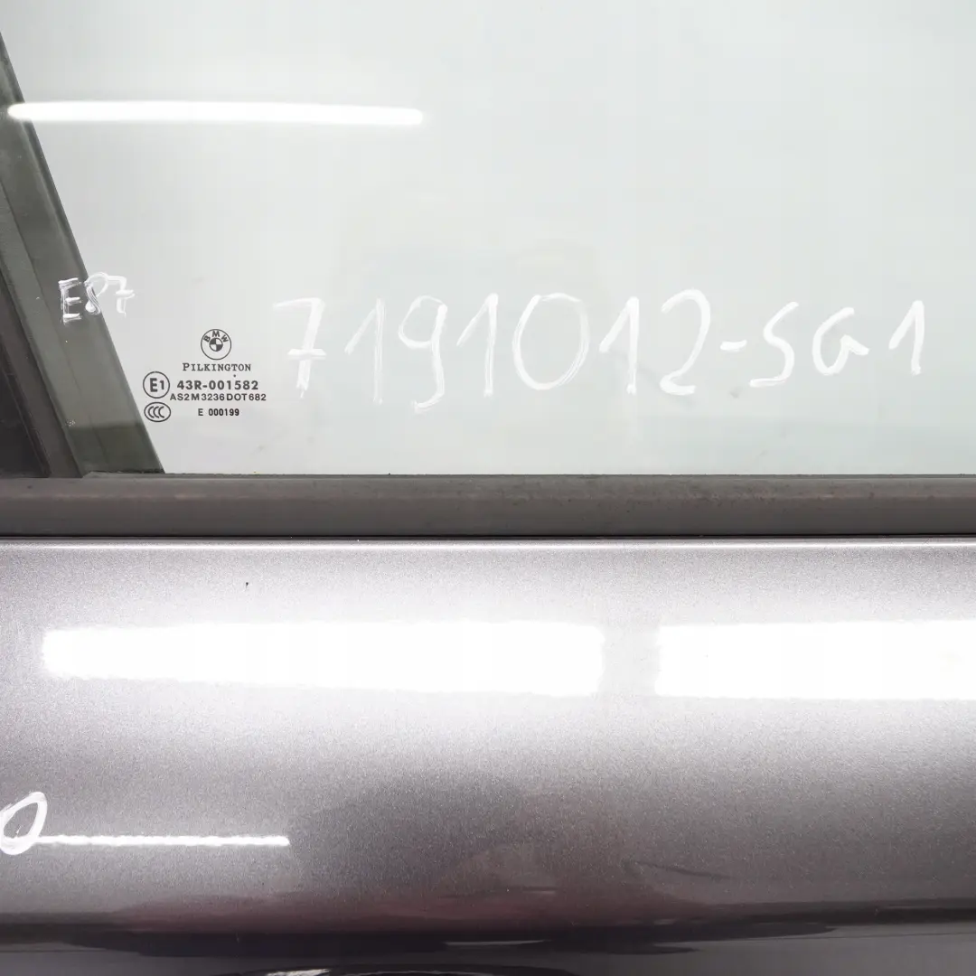 Porta Anteriore Destra Sparkling Graphite Metallic - A22 per BMW E87 con numero di parte 7191012 BMW E87 Porta Anteriore Destra Sparkling Graphite Metallic - A22 - SKU 7191012-SG1 - Numero di parte 7191012