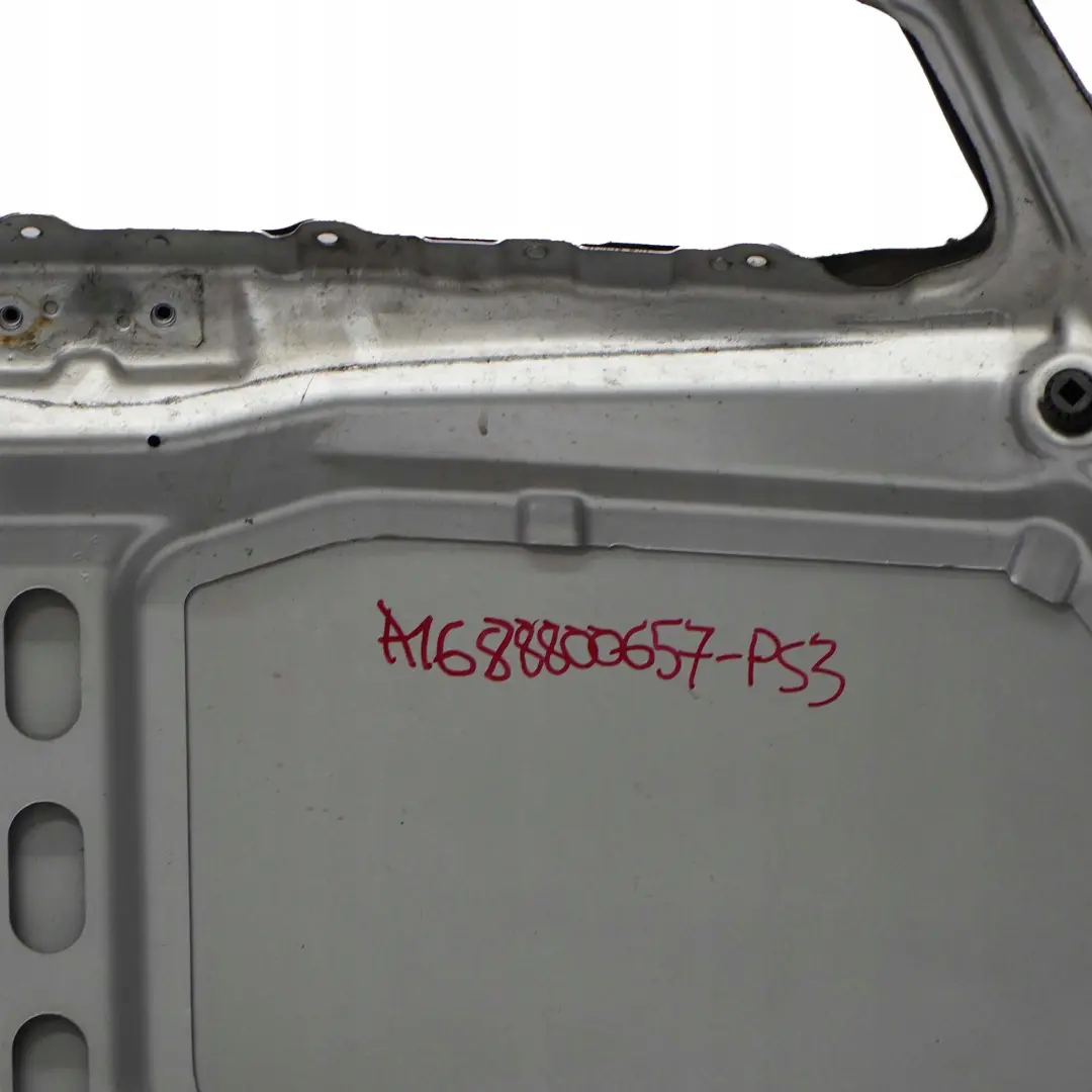 Mercedes-Benz A-Class 3 W168 Hood Bonnet Trim Panel Polar Silver Metallic - 761 to with Part number A1688800657 Mercedes-Benz A-Class 3 W168 Hood Bonnet Trim Panel Polar Silver Metallic - 761 - SKU A1688800657-PS3 - Part number A1688800657