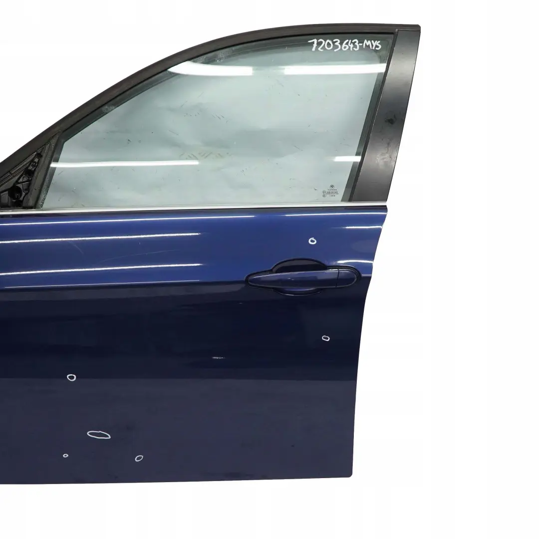  £*BMW 3 Series E90 E91 Door Front Left N/S Mysticblau Mystic Blue - A07 - SKU 7203643-MYS - Part number 7203643