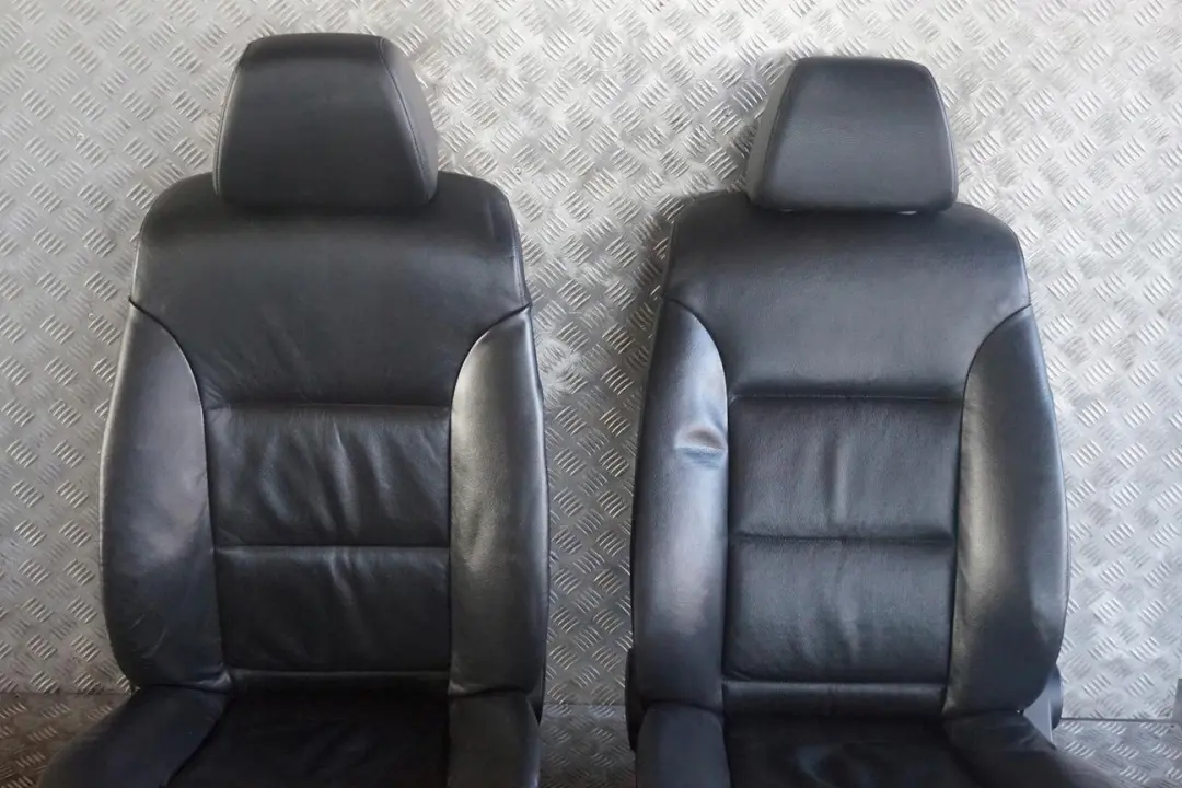 BMW 5 Series Black Leather Interior Seats With Door Cards - SKU rhd-E60 Black Leather Seats - Part number e60