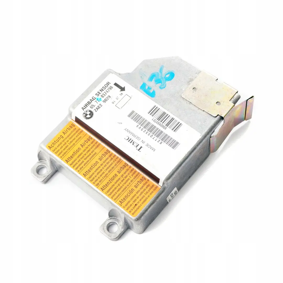 Airbag Unidad De Control Modulo Sensor ECU para BMW Serie 3 Z3 E36 con número de pieza 8379502 BMW Serie 3 Z3 E36 Airbag Unidad De Control Modulo Sensor ECU - SKU 8374798 - Número de pieza 8379502