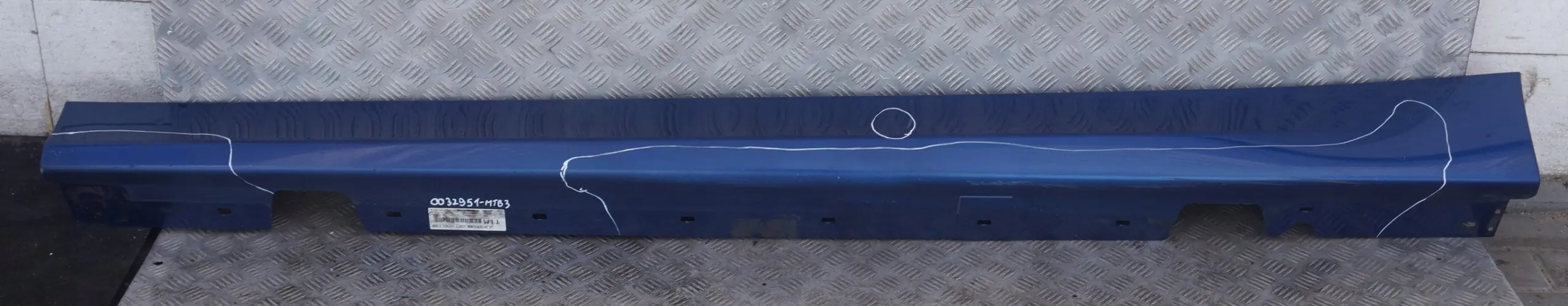 BMW E90 E91 Sill Strip Side Trim Skirt Left Montegoblau Blue