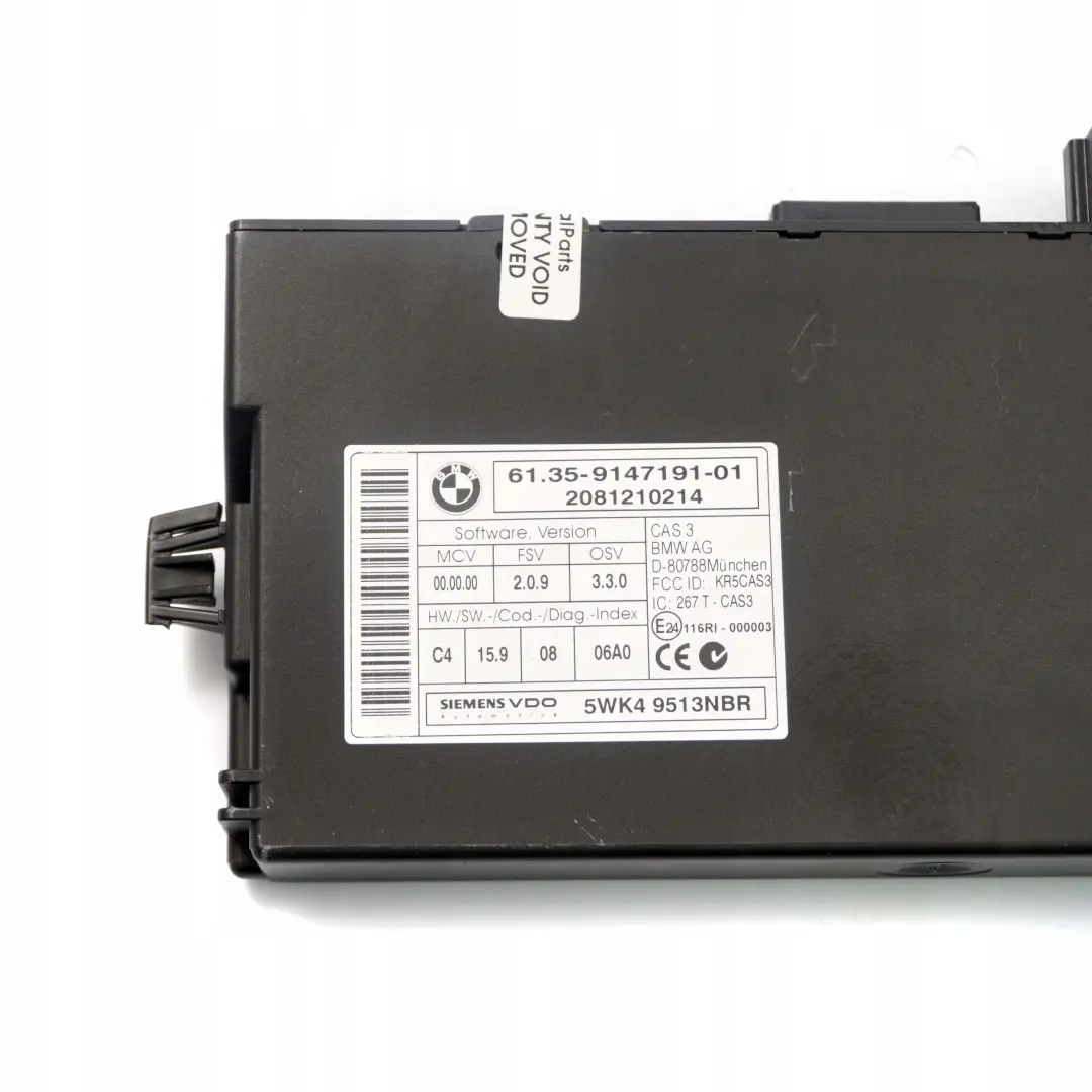 Mini One R55 R56 N12 1.4 95HP Grund Stauer Gerät DME CAS3 + Schlüssel - SKU 7640005-4 - Teilenummer 7640005