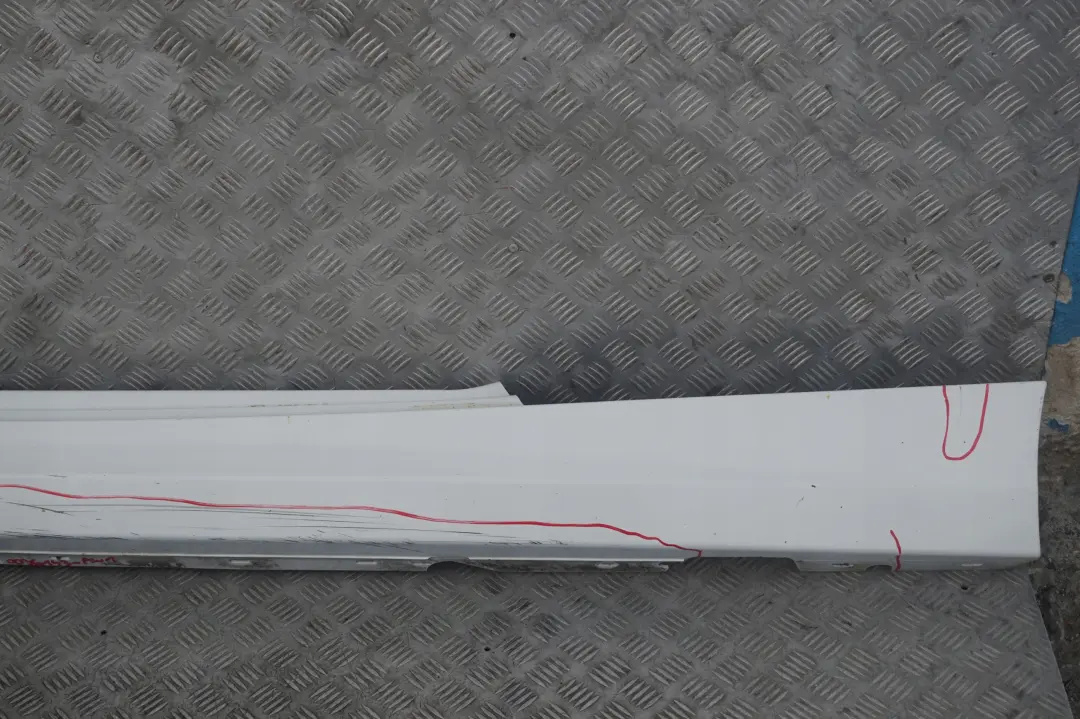 BMW 1 Series 1 E81 E82 E88 Sill Strip Side Skirt Left N/S Alpinweiss White - SKU 0036143-AW1 - Part number 0036143