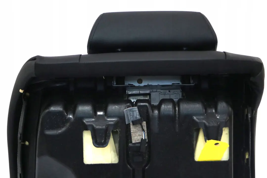 BMW 7 E65 E66 Rear Seat Left N/S Backrest Cover Leather Pearl Black - SKU 7110183 - Part number 7110183