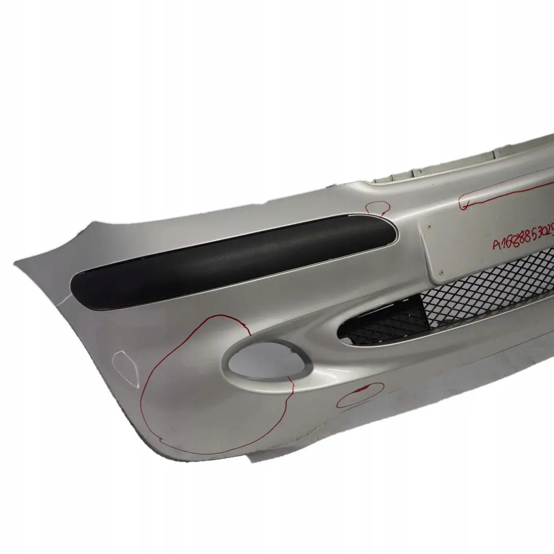  Mercedes-Benz A-Class W168 3 Front Bumper Trim Panel Polar Silver Metallic 761 - SKU A1688853025-PS3 - Part number A1688853025
