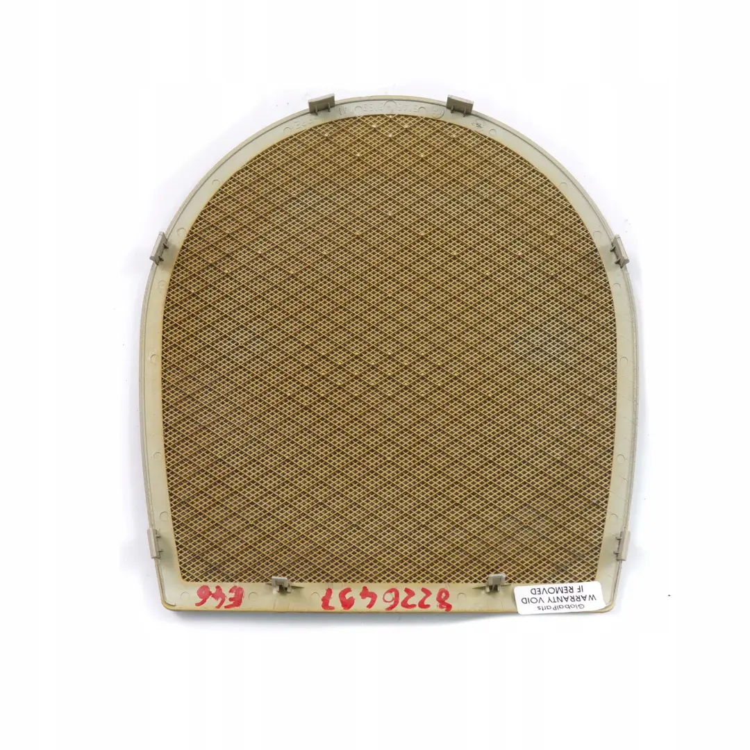 Blende Lautsprecher Hintere Ablage Hell Biege für BMW 3 er E46 Limousine mit Teilenummer 8226497 BMW 3 er E46 Limousine Blende Lautsprecher Hintere Ablage Hell Biege - SKU 8226497 - Teilenummer 8226497