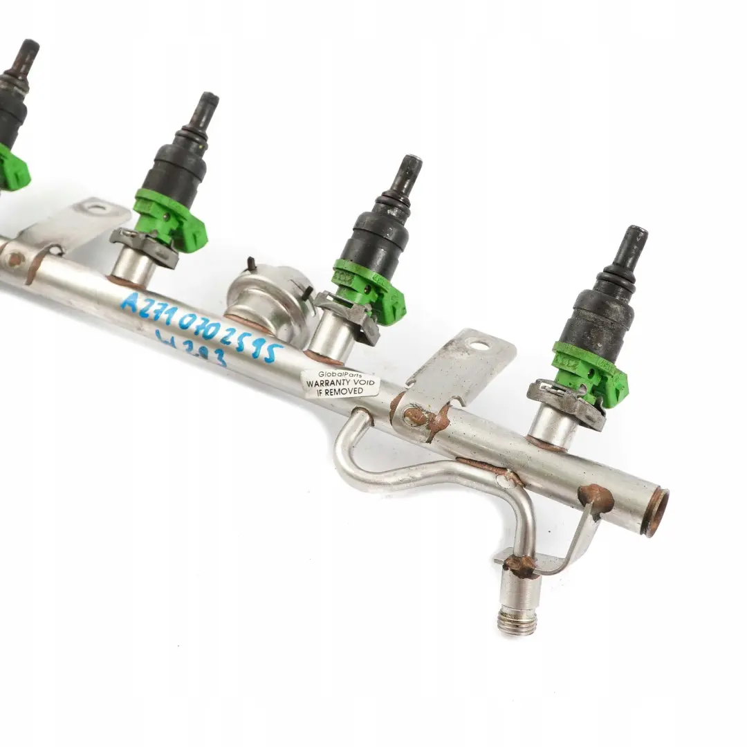 Mercedes-Benz Clase C E W203 W211 Kompressor M271 Gasolina Inyector Rail para con número de pieza A2710702595 Mercedes-Benz Clase C E W203 W211 Kompressor M271 Gasolina Inyector Rail - SKU A2710702595 - Número de pieza A2710702595