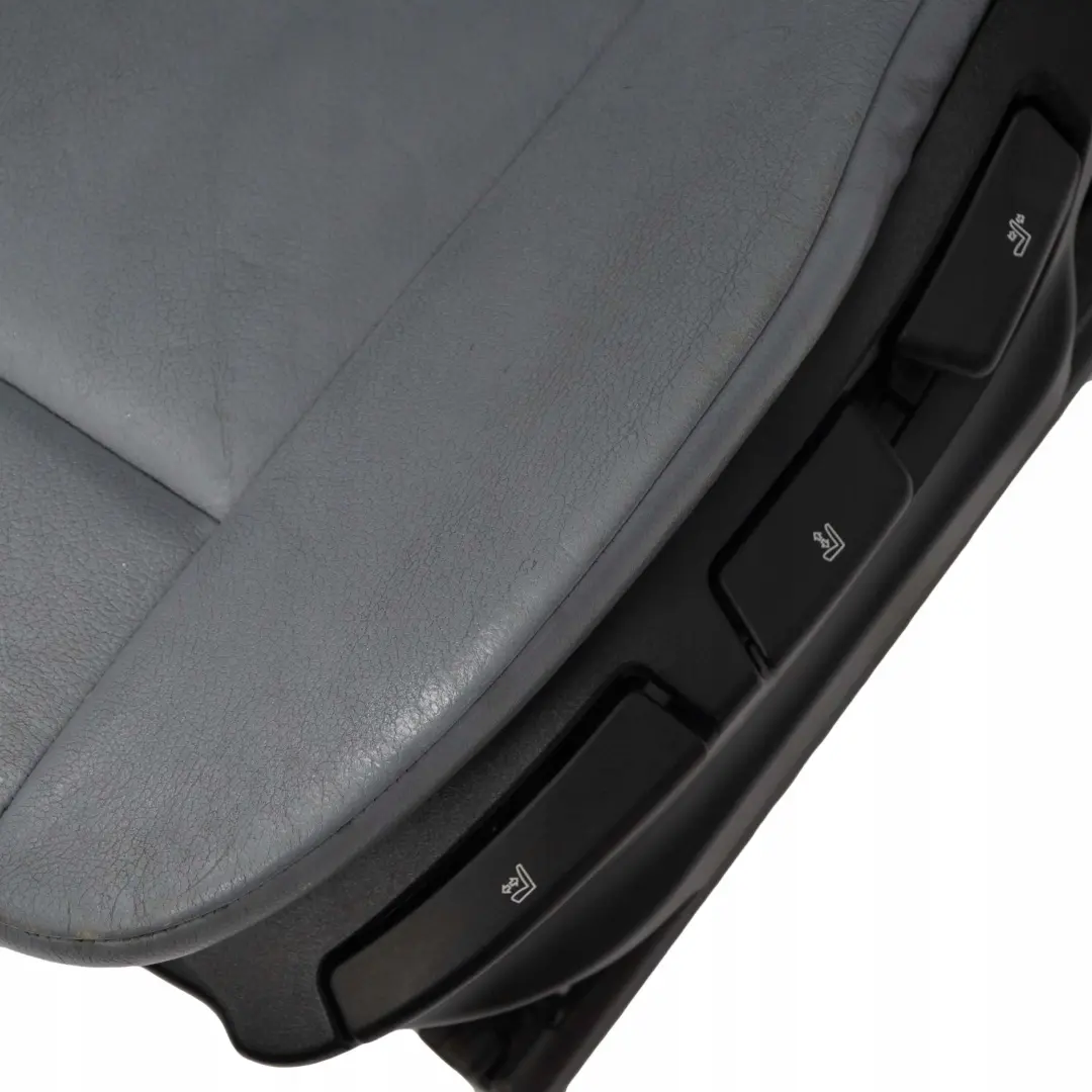BMW X3 Series E83 Leather Ambiente Grey Blue Grau Leather Front Left N/S Seat - SKU 3412215-3 - Part number 3412215