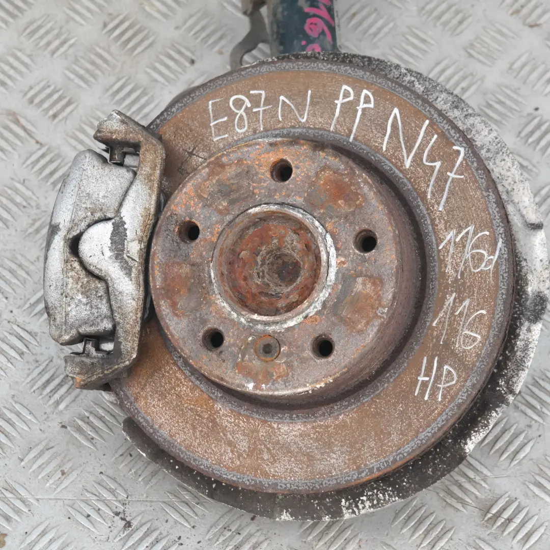 BMW E87 LCI 116d N47 Delantero Derecho Muelle Strut Freno Suspensión Eje - SKU 6771554 - Número de pieza 31316771554