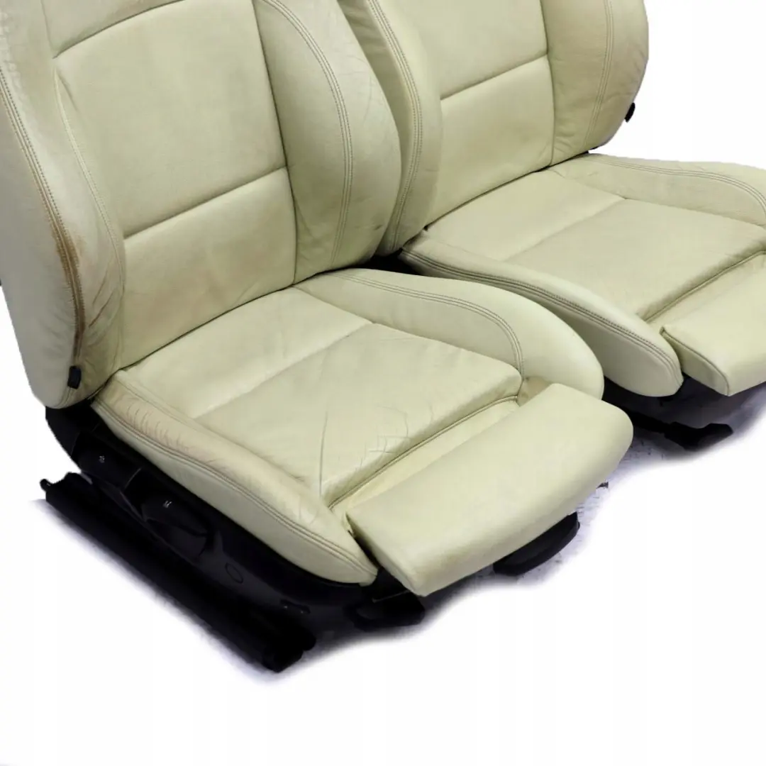 BMW Convertible Cabrio Heated M Sport Lemon Leather Interior Seats Door Card - SKU E88 M Sport Lemon Leather Seats - Part number E88
