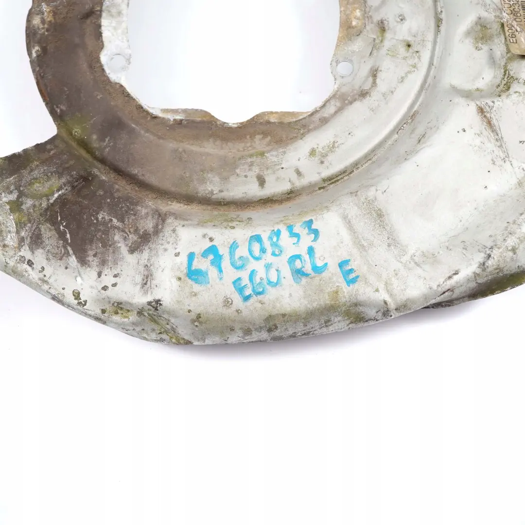 Garde-Boue Couvercle Arriere Gauche Freins pour BMW 5 6 Serie E60 E63 E64 à propos du numéro de pièce 6760853 BMW 5 6 Serie E60 E63 E64 Garde-Boue Couvercle Arriere Gauche Freins - SKU 6760853 - Numéro de pièce 6760853