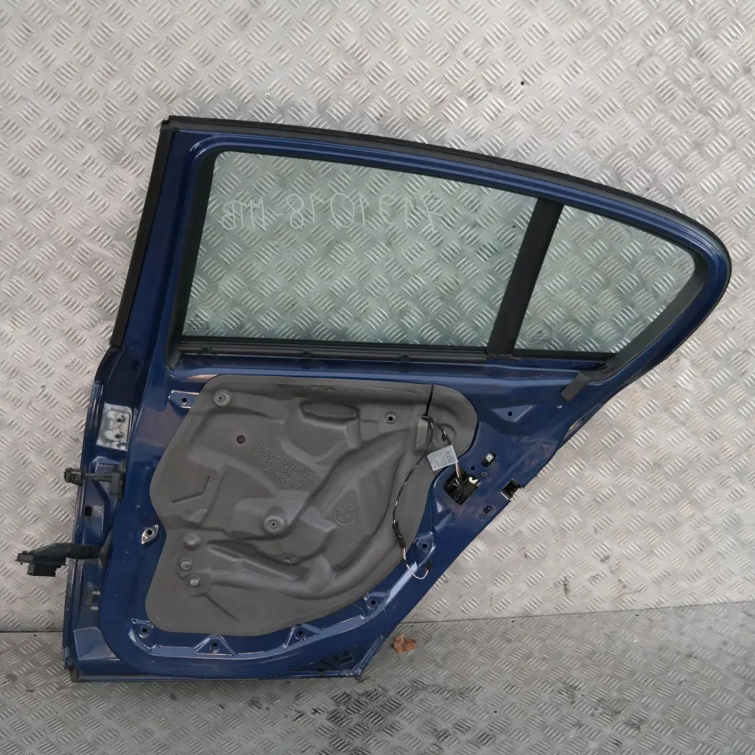 Door rear right O/S Montegoblau Montego Blue Metallic A51 to BMW 1 SERIES E87 E87N with Part number 7191018 BMW 1 SERIES E87 E87N Door rear right O/S Montegoblau Montego Blue Metallic A51 - SKU 7191018-MTB - Part number 7191018