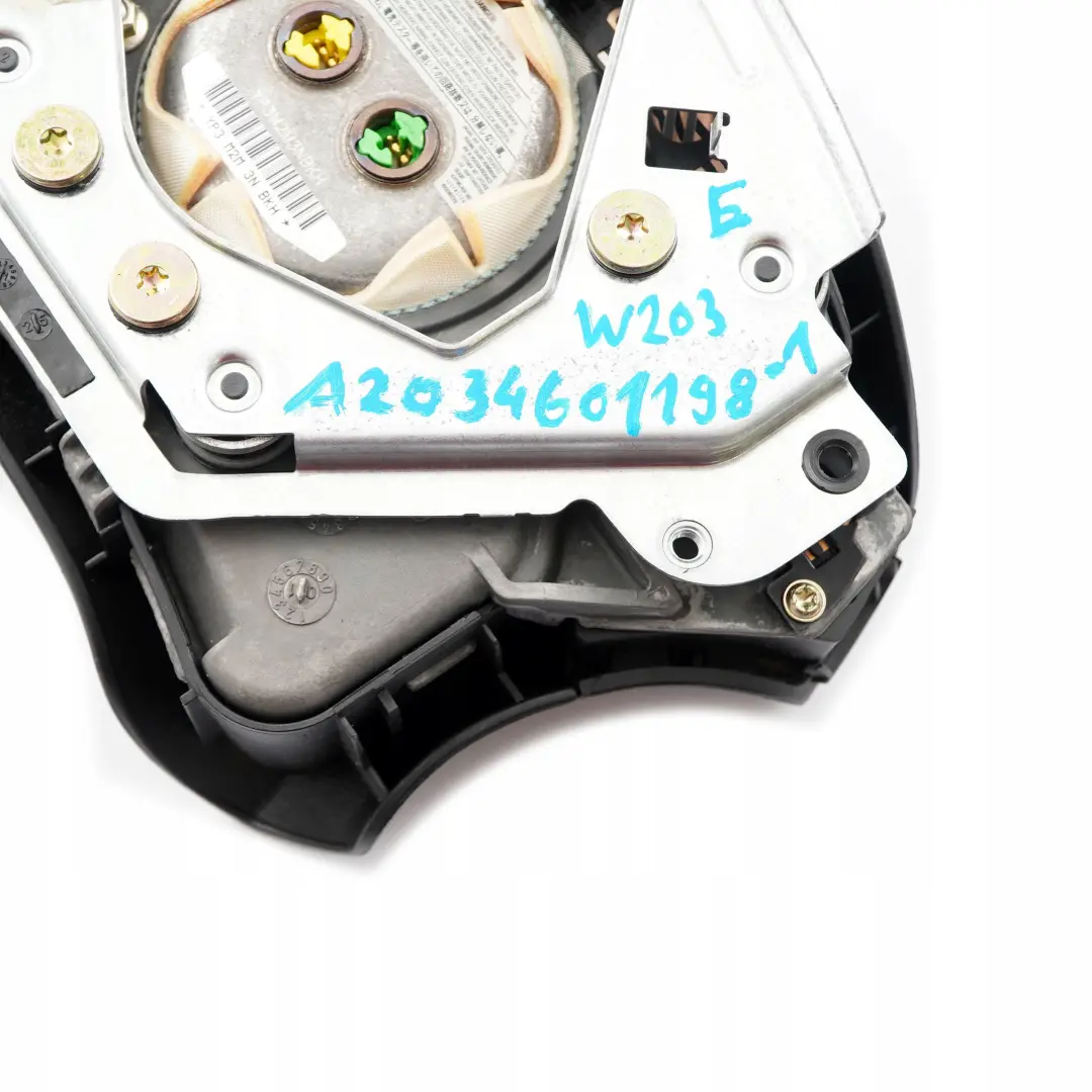 Mercedes-Benz C-Class W203 Steering Wheel Airbag Air Bag Black to with Part number A2034601198 Mercedes-Benz C-Class W203 Steering Wheel Airbag Air Bag Black - SKU A2034601198-1 - Part number A2034601198