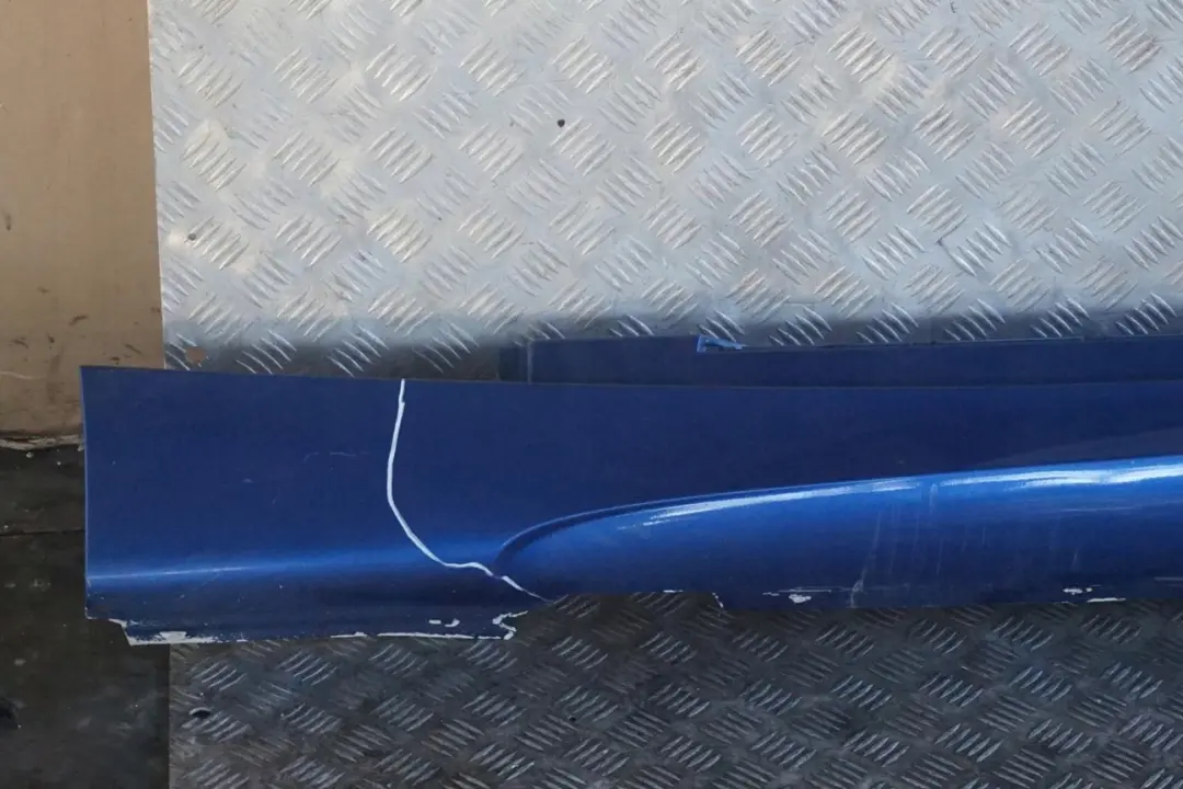 BMW 1 Series E87 M Sport Sill Strip Side Skirt Left N/S Montegoblau Blue - A51 - SKU 0033557-MTB - Part number 0033557