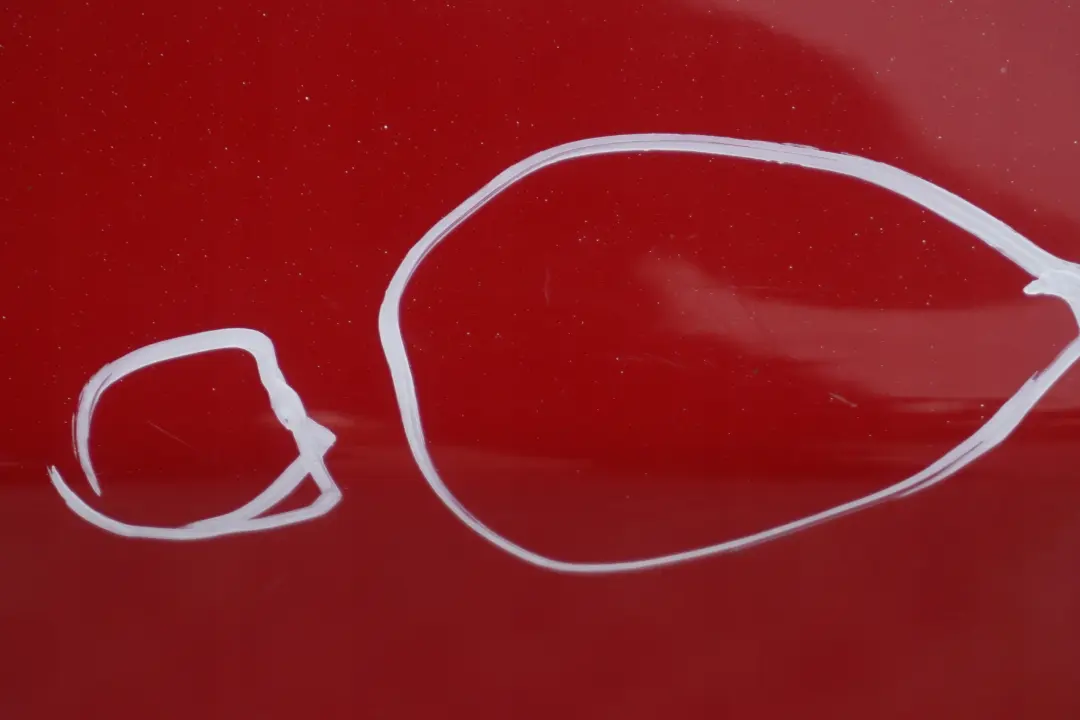 BMW 1 SERIES 7 E87 E87N Door rear left N/S Karmesinrot Red Rot - A61 - SKU 7191017-KAR7 - Part number 7191017