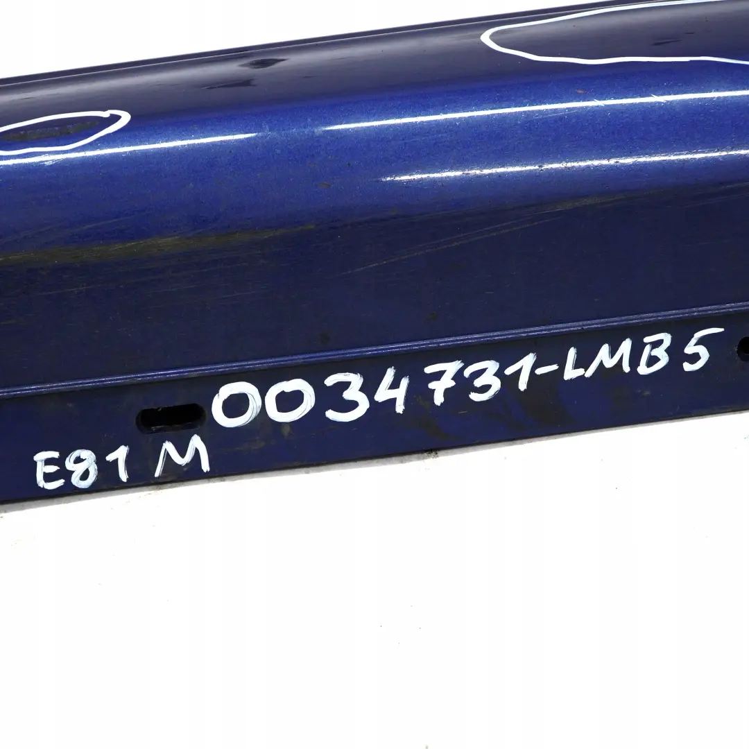 Sill Strip Faldon Lateral Izquierdo Le Mans Azul - 381 para BMW E81 E82 E88 5 M Sport con número de pieza 0034731 BMW E81 E82 E88 5 M Sport Sill Strip Faldon Lateral Izquierdo Le Mans Azul - 381 - SKU 0034731-LMB5 - Número de pieza 0034731