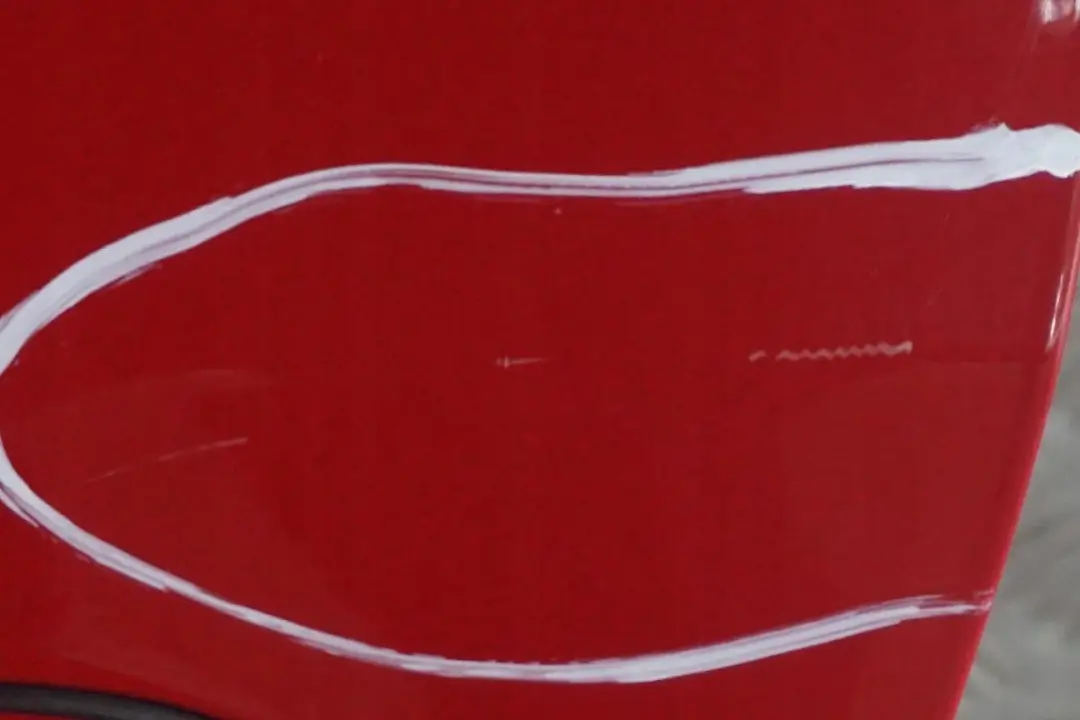 BMW X3 E83 Porta Posteriore Sinistra Rosso-Cremisi Karmesin Rosso - A61 - SKU 3449337-KAR1 - Numero di parte 3449337