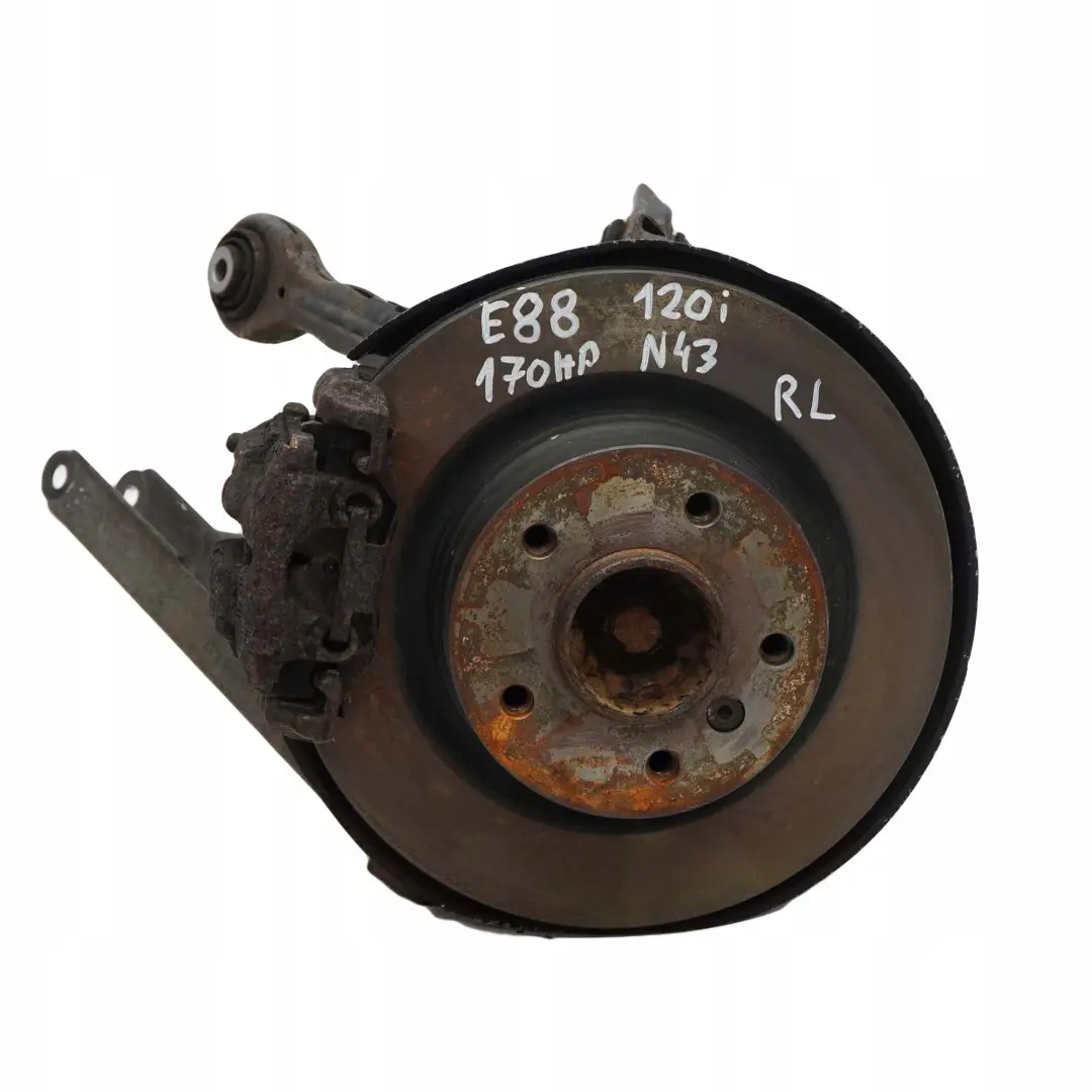 N43 Suspensión Trasera Izquierda Eje Freno Disco Pinza para BMW E88 120i con número de pieza 6855005 BMW E88 120i N43 Suspensión Trasera Izquierda Eje Freno Disco Pinza - SKU 6855005 - Número de pieza 6855005