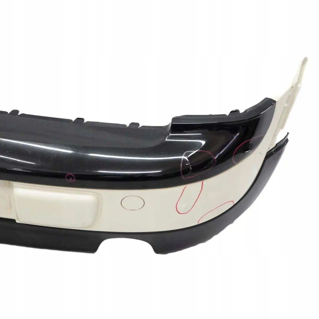 Complete Rear Bumper Trim Panel Pepper White - 850 to Mini Clubman R55 with Part number 7264348 Mini Clubman R55 Complete Rear Bumper Trim Panel Pepper White - 850 - SKU 7264348-PW - Part number 7264348