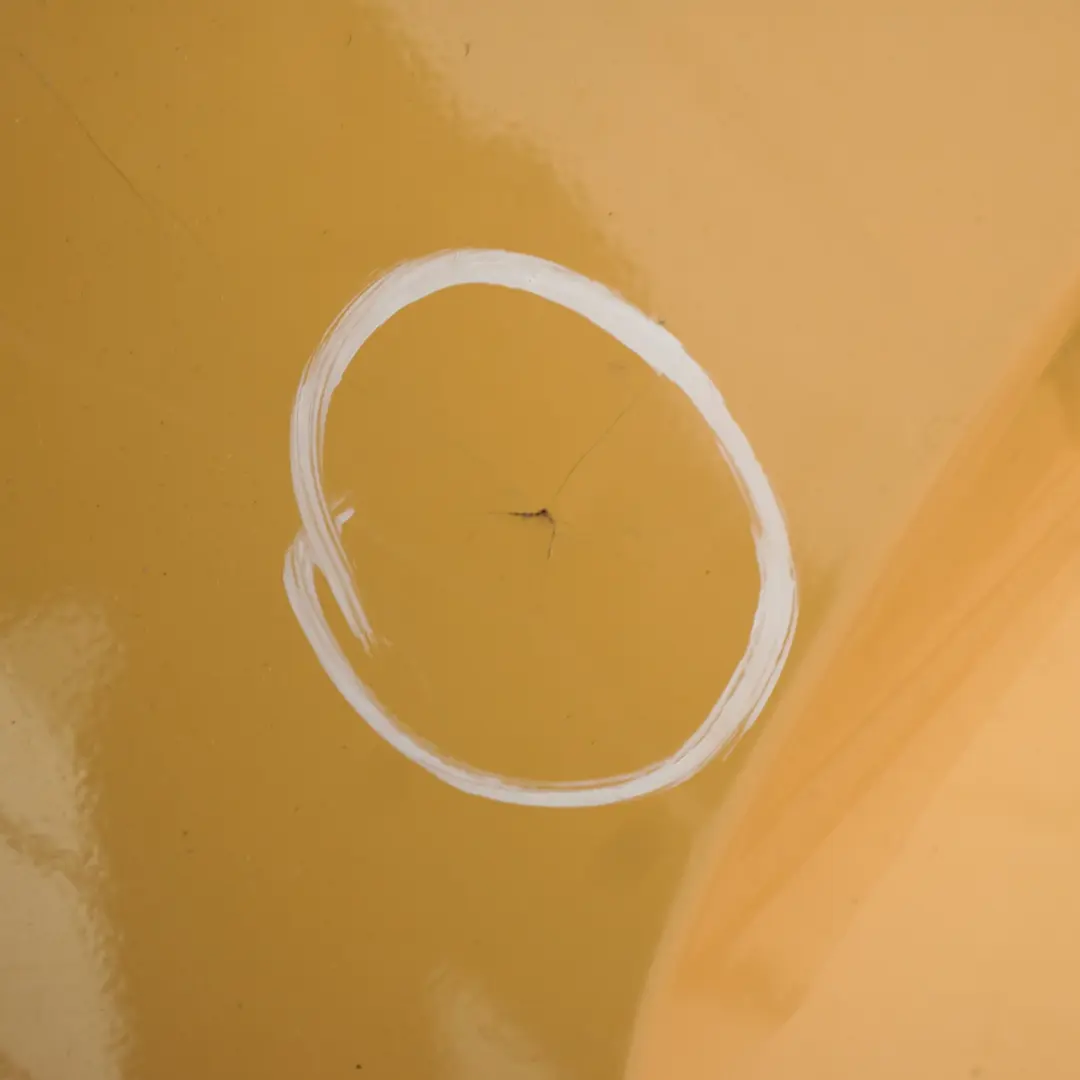 Mini Cooper S R56 R57 PDC Panel embellecedor parachoques trasero Mellow Yello - SKU 0430252-MYE - Número de pieza 0430252-MYE