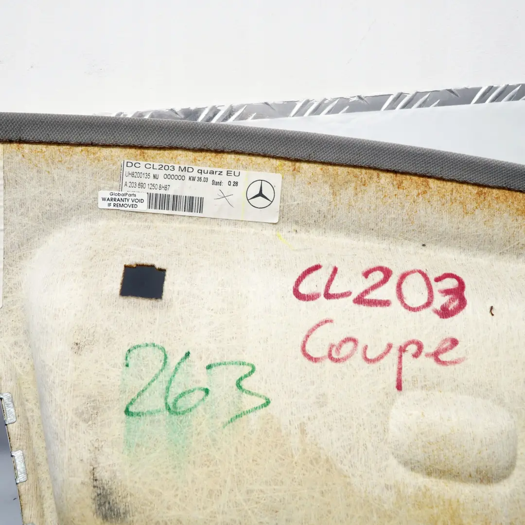 Mercedes-Benz CL203 W203 Coupe Headlining Panoramic Sliding Roof POLSKA to with Part number A2036901250 Mercedes-Benz CL203 W203 Coupe Headlining Panoramic Sliding Roof POLSKA - SKU A2036901250 - Part number A2036901250